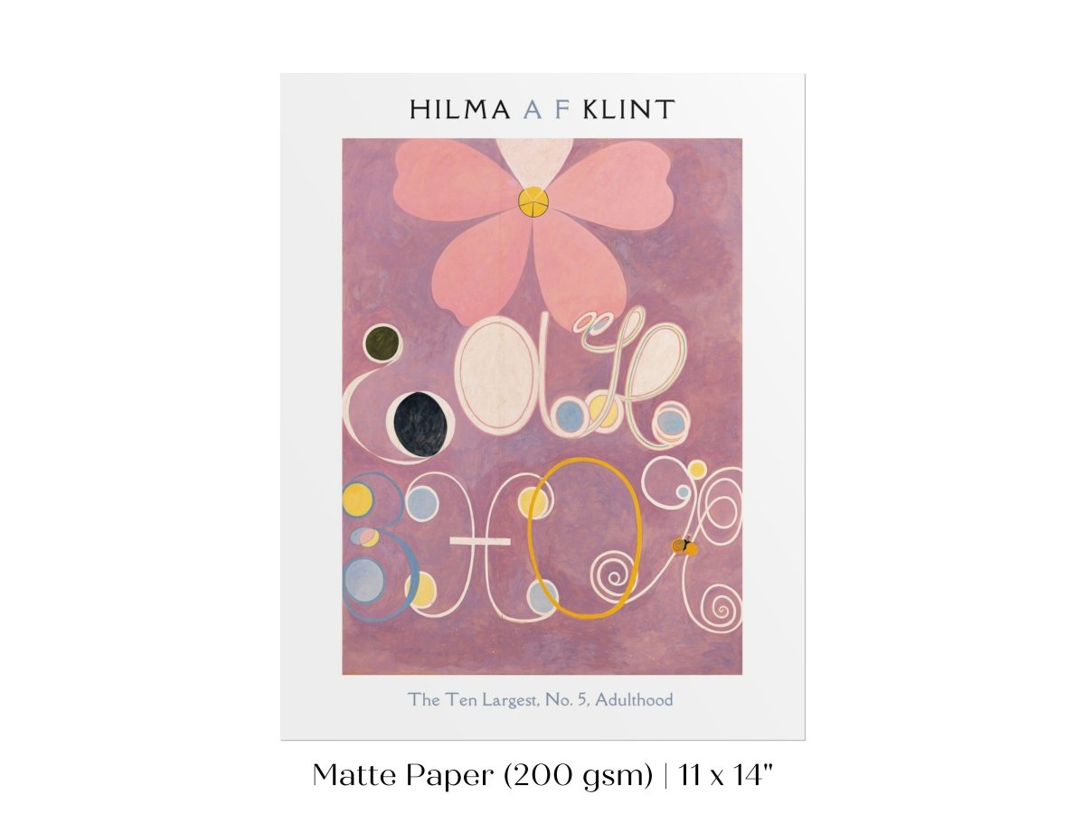 Hilma af Klint The Ten Largest | No. 5, Adulthood | P579 - Single Art Prints - Piccolo Fiore Prints