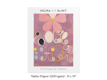 Hilma af Klint The Ten Largest | No. 5, Adulthood | P579 - Single Art Prints - Piccolo Fiore Prints