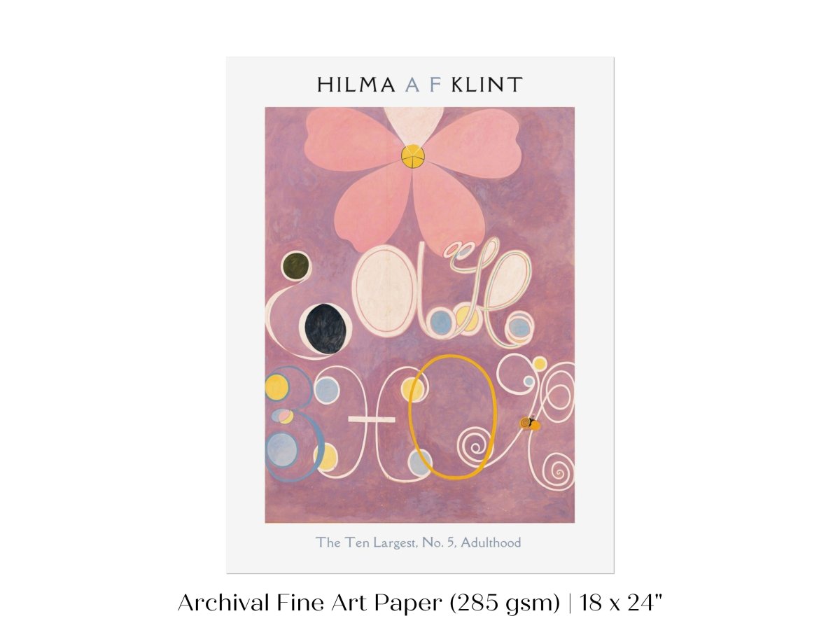 Hilma af Klint The Ten Largest | No. 5, Adulthood | P579 - Single Art Prints - Piccolo Fiore Prints