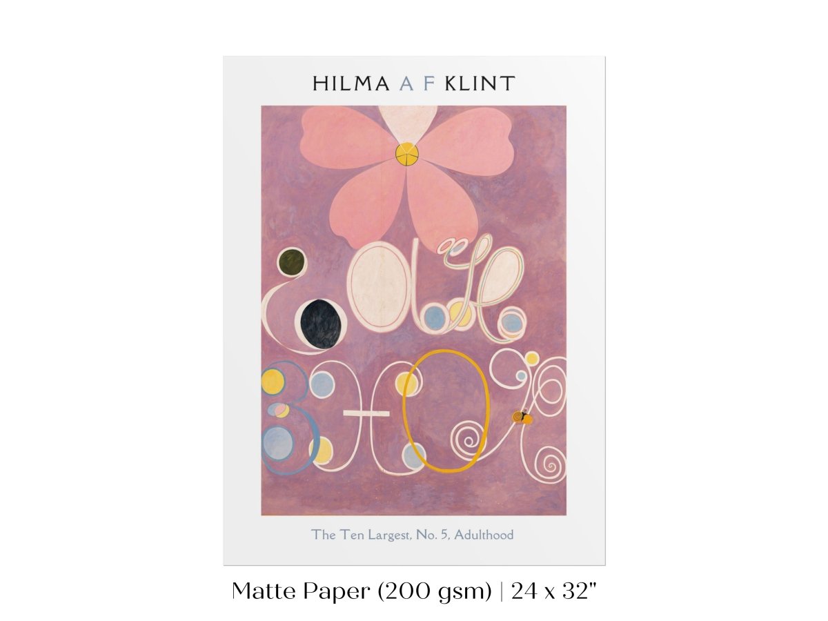 Hilma af Klint The Ten Largest | No. 5, Adulthood | P579 - Single Art Prints - Piccolo Fiore Prints