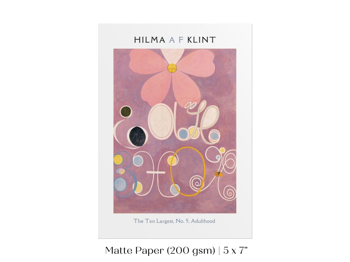 Hilma af Klint The Ten Largest | No. 5, Adulthood | P579 - Single Art Prints - Piccolo Fiore Prints