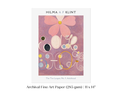 Hilma af Klint The Ten Largest | No. 5, Adulthood | P579 - Single Art Prints - Piccolo Fiore Prints