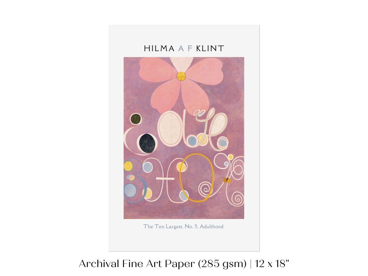 Hilma af Klint The Ten Largest | No. 5, Adulthood | P579 - Single Art Prints - Piccolo Fiore Prints