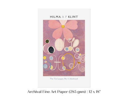 Hilma af Klint The Ten Largest | No. 5, Adulthood | P579 - Single Art Prints - Piccolo Fiore Prints