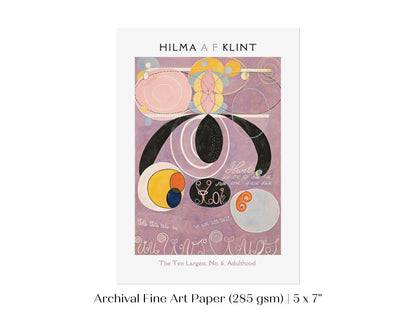 Hilma af Klint The Ten Largest | No. 6, Adulthood | P580 - Single Art Prints - Piccolo Fiore Prints