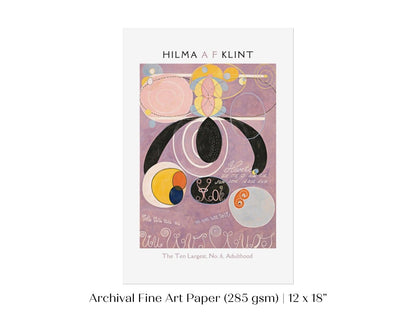 Hilma af Klint The Ten Largest | No. 6, Adulthood | P580 - Single Art Prints - Piccolo Fiore Prints