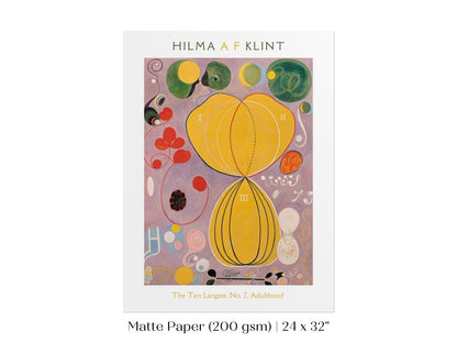 Hilma af Klint The Ten Largest | No. 7, Adulthood | P581 - Single Art Prints - Piccolo Fiore Prints