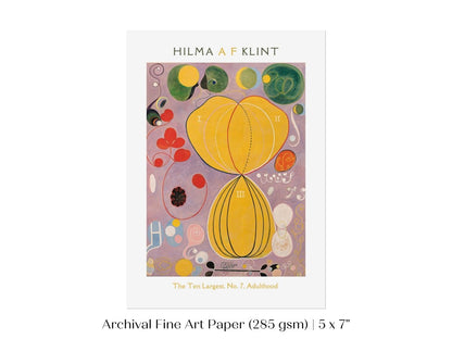 Hilma af Klint The Ten Largest | No. 7, Adulthood | P581 - Single Art Prints - Piccolo Fiore Prints