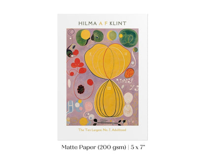 Hilma af Klint The Ten Largest | No. 7, Adulthood | P581 - Single Art Prints - Piccolo Fiore Prints