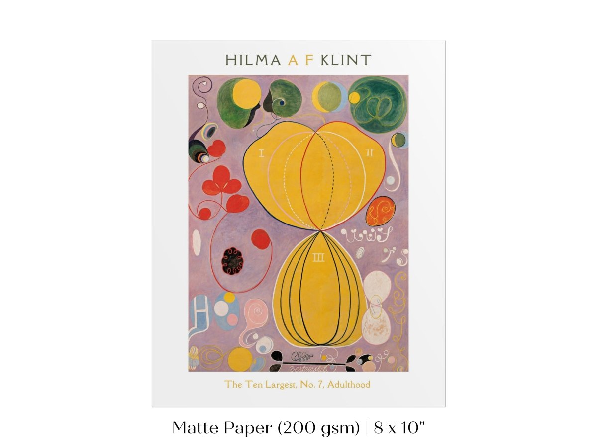 Hilma af Klint The Ten Largest | No. 7, Adulthood | P581 - Single Art Prints - Piccolo Fiore Prints