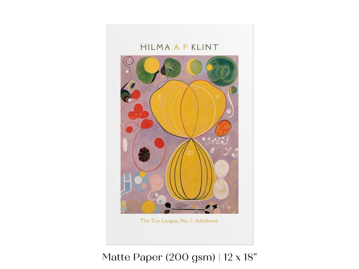 Hilma af Klint The Ten Largest | No. 7, Adulthood | P581 - Single Art Prints - Piccolo Fiore Prints