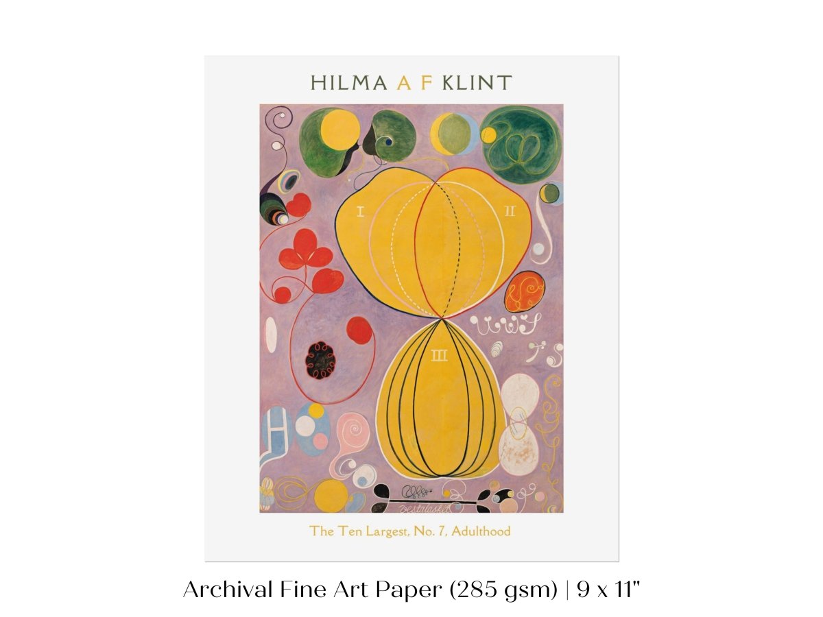 Hilma af Klint The Ten Largest | No. 7, Adulthood | P581 - Single Art Prints - Piccolo Fiore Prints