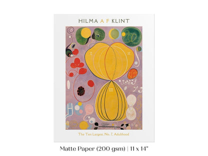 Hilma af Klint The Ten Largest | No. 7, Adulthood | P581 - Single Art Prints - Piccolo Fiore Prints