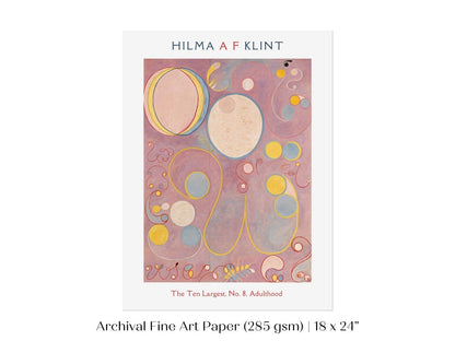 Hilma af Klint The Ten Largest | No. 8, Adulthood | P582 - Single Art Prints - Piccolo Fiore Prints