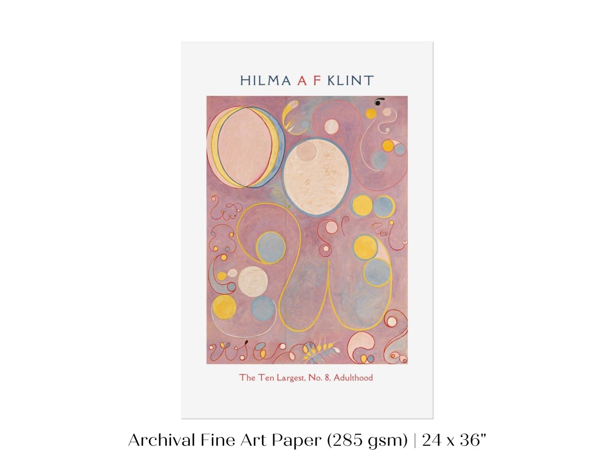 Hilma af Klint The Ten Largest | No. 8, Adulthood | P582 - Single Art Prints - Piccolo Fiore Prints