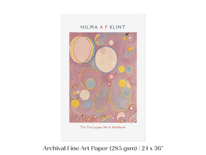 Hilma af Klint The Ten Largest | No. 8, Adulthood | P582 - Single Art Prints - Piccolo Fiore Prints