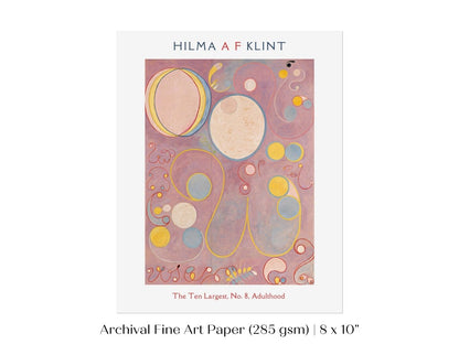 Hilma af Klint The Ten Largest | No. 8, Adulthood | P582 - Single Art Prints - Piccolo Fiore Prints
