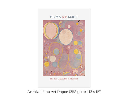 Hilma af Klint The Ten Largest | No. 8, Adulthood | P582 - Single Art Prints - Piccolo Fiore Prints