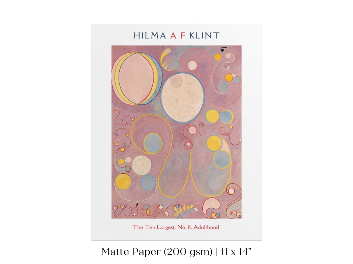 Hilma af Klint The Ten Largest | No. 8, Adulthood | P582 - Single Art Prints - Piccolo Fiore Prints