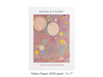 Hilma af Klint The Ten Largest | No. 8, Adulthood | P582 - Single Art Prints - Piccolo Fiore Prints