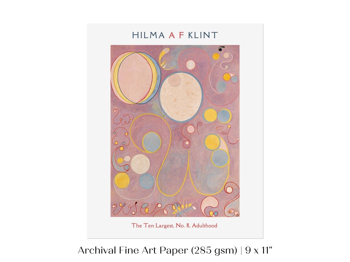 Hilma af Klint The Ten Largest | No. 8, Adulthood | P582 - Single Art Prints - Piccolo Fiore Prints