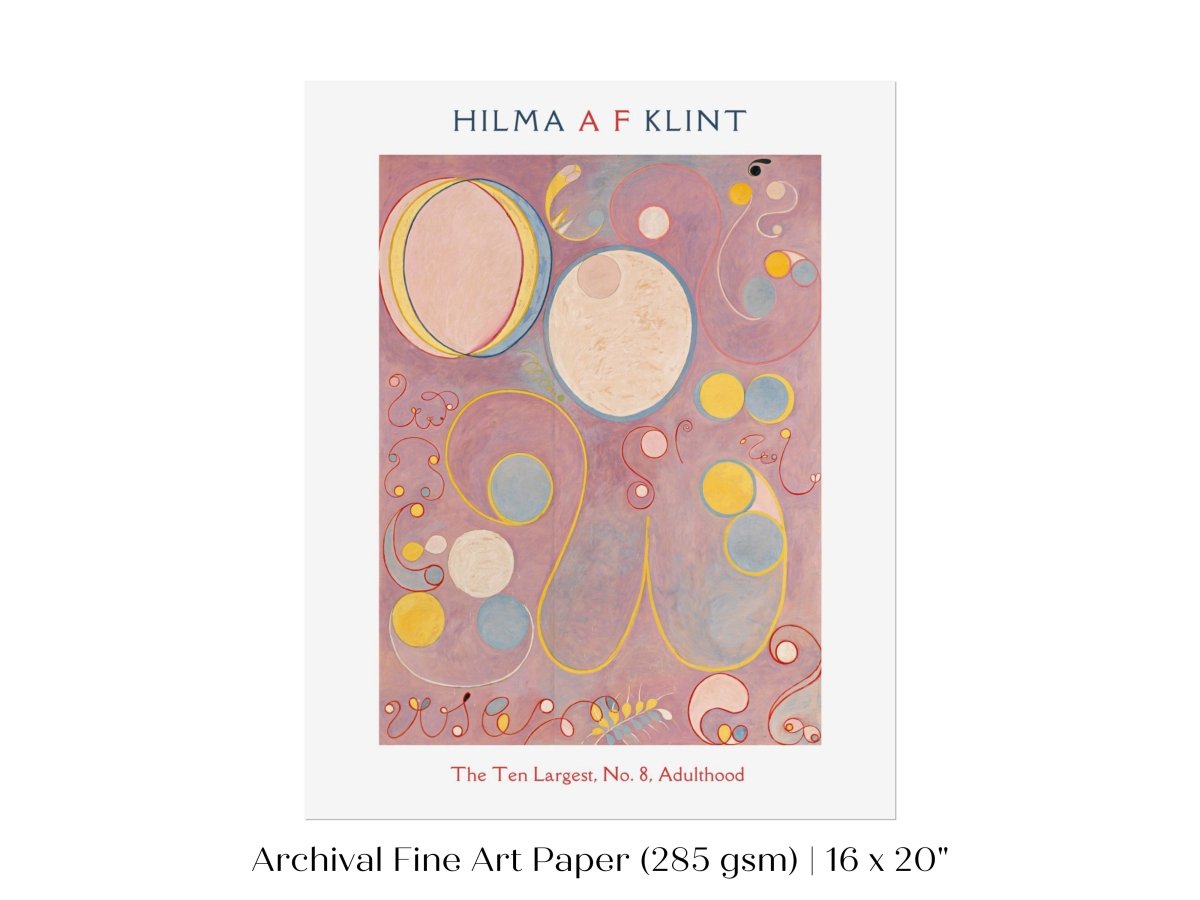 Hilma af Klint The Ten Largest | No. 8, Adulthood | P582 - Single Art Prints - Piccolo Fiore Prints