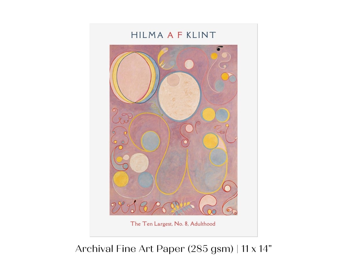 Hilma af Klint The Ten Largest | No. 8, Adulthood | P582 - Single Art Prints - Piccolo Fiore Prints