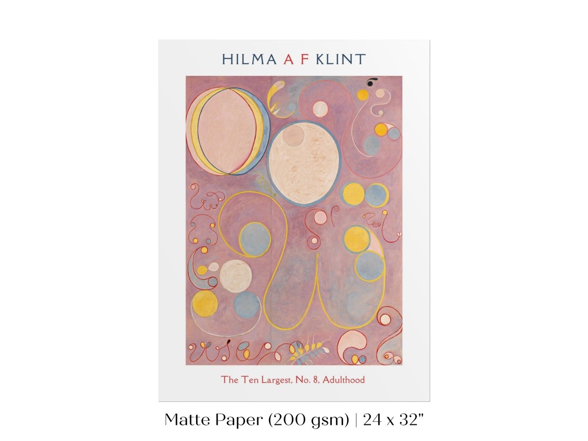 Hilma af Klint The Ten Largest | No. 8, Adulthood | P582 - Single Art Prints - Piccolo Fiore Prints