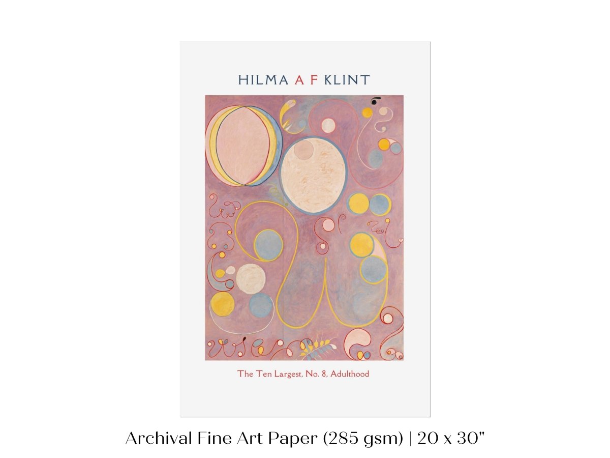 Hilma af Klint The Ten Largest | No. 8, Adulthood | P582 - Single Art Prints - Piccolo Fiore Prints