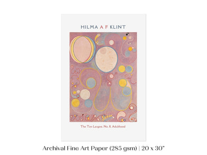Hilma af Klint The Ten Largest | No. 8, Adulthood | P582 - Single Art Prints - Piccolo Fiore Prints