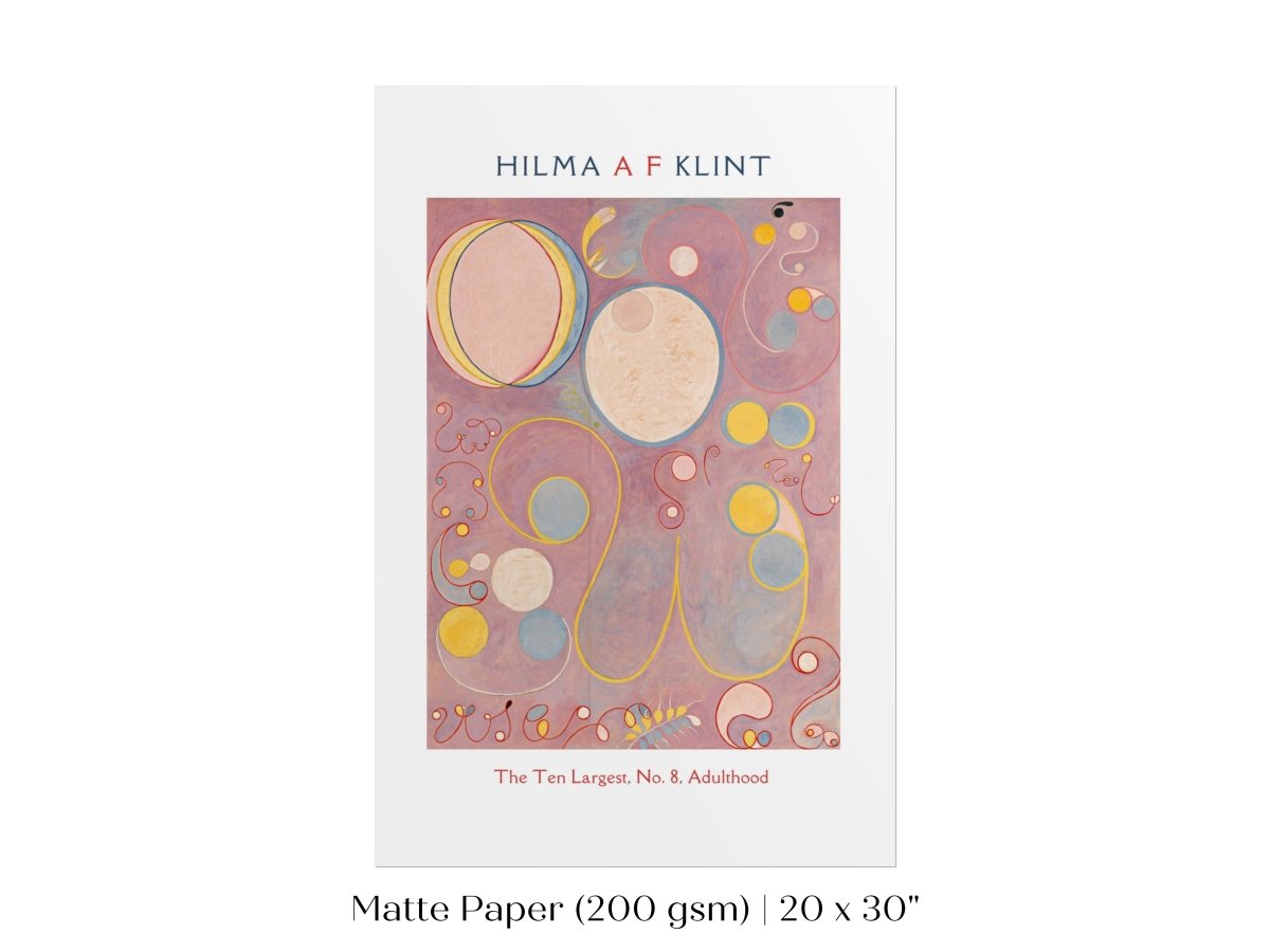 Hilma af Klint The Ten Largest | No. 8, Adulthood | P582 - Single Art Prints - Piccolo Fiore Prints
