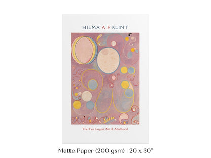 Hilma af Klint The Ten Largest | No. 8, Adulthood | P582 - Single Art Prints - Piccolo Fiore Prints