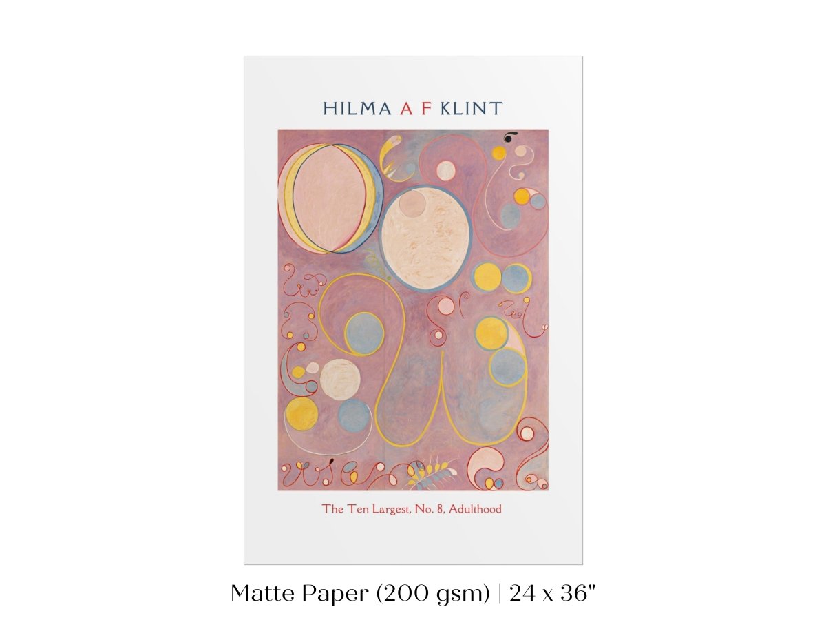 Hilma af Klint The Ten Largest | No. 8, Adulthood | P582 - Single Art Prints - Piccolo Fiore Prints