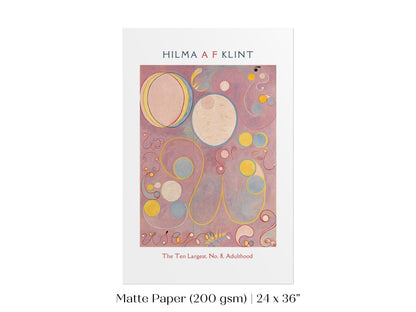 Hilma af Klint The Ten Largest | No. 8, Adulthood | P582 - Single Art Prints - Piccolo Fiore Prints