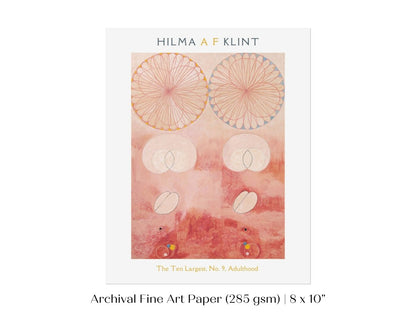 Hilma af Klint The Ten Largest | No. 9, Adulthood | P583 - Single Art Prints - Piccolo Fiore Prints