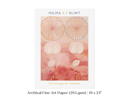 Hilma af Klint The Ten Largest | No. 9, Adulthood | P583 - Single Art Prints - Piccolo Fiore Prints