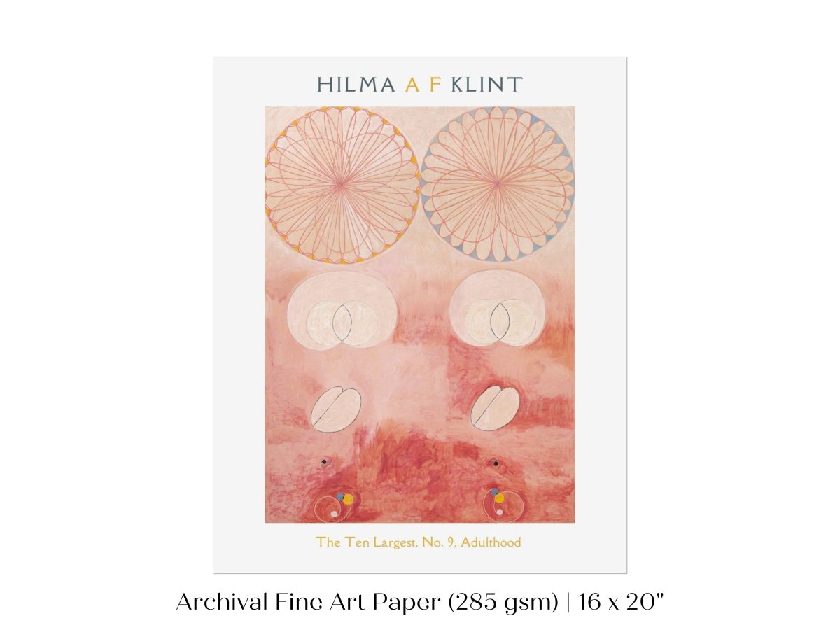 Hilma af Klint The Ten Largest | No. 9, Adulthood | P583 - Single Art Prints - Piccolo Fiore Prints