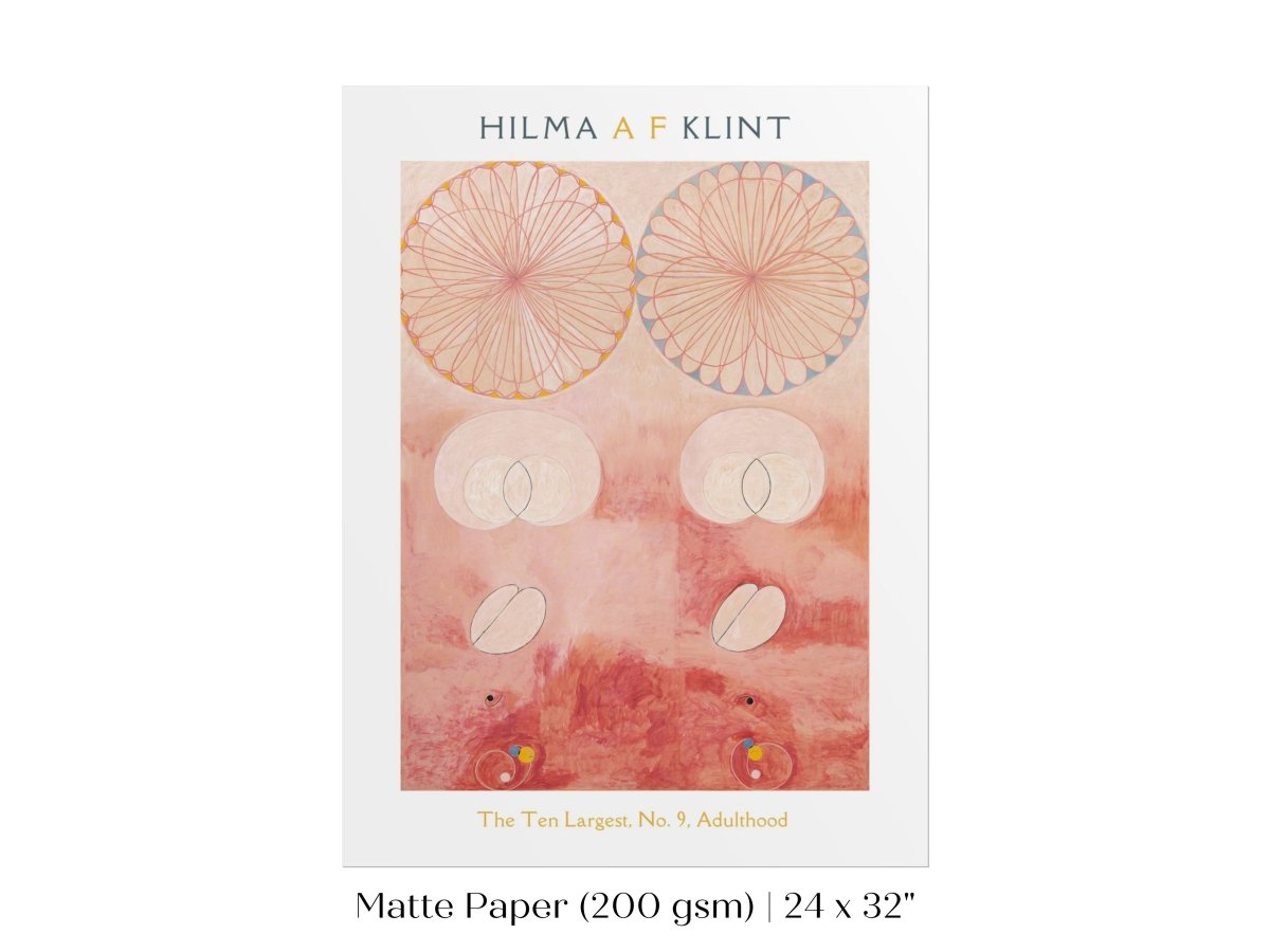 Hilma af Klint The Ten Largest | No. 9, Adulthood | P583 - Single Art Prints - Piccolo Fiore Prints