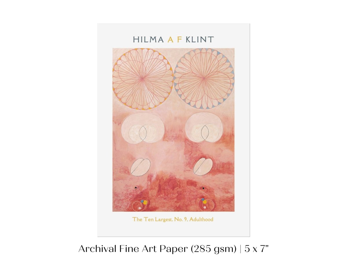 Hilma af Klint The Ten Largest | No. 9, Adulthood | P583 - Single Art Prints - Piccolo Fiore Prints