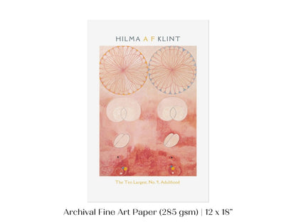 Hilma af Klint The Ten Largest | No. 9, Adulthood | P583 - Single Art Prints - Piccolo Fiore Prints