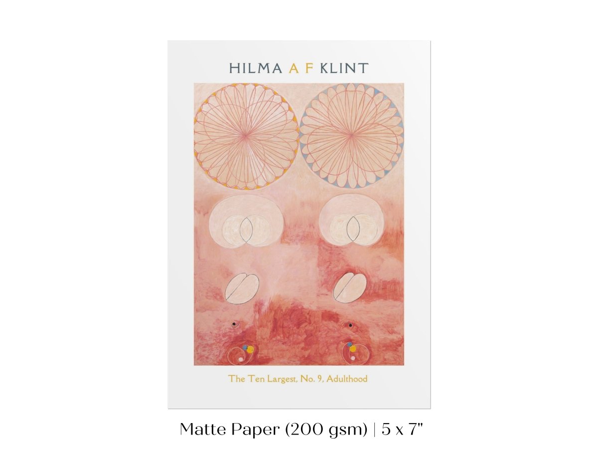 Hilma af Klint The Ten Largest | No. 9, Adulthood | P583 - Single Art Prints - Piccolo Fiore Prints