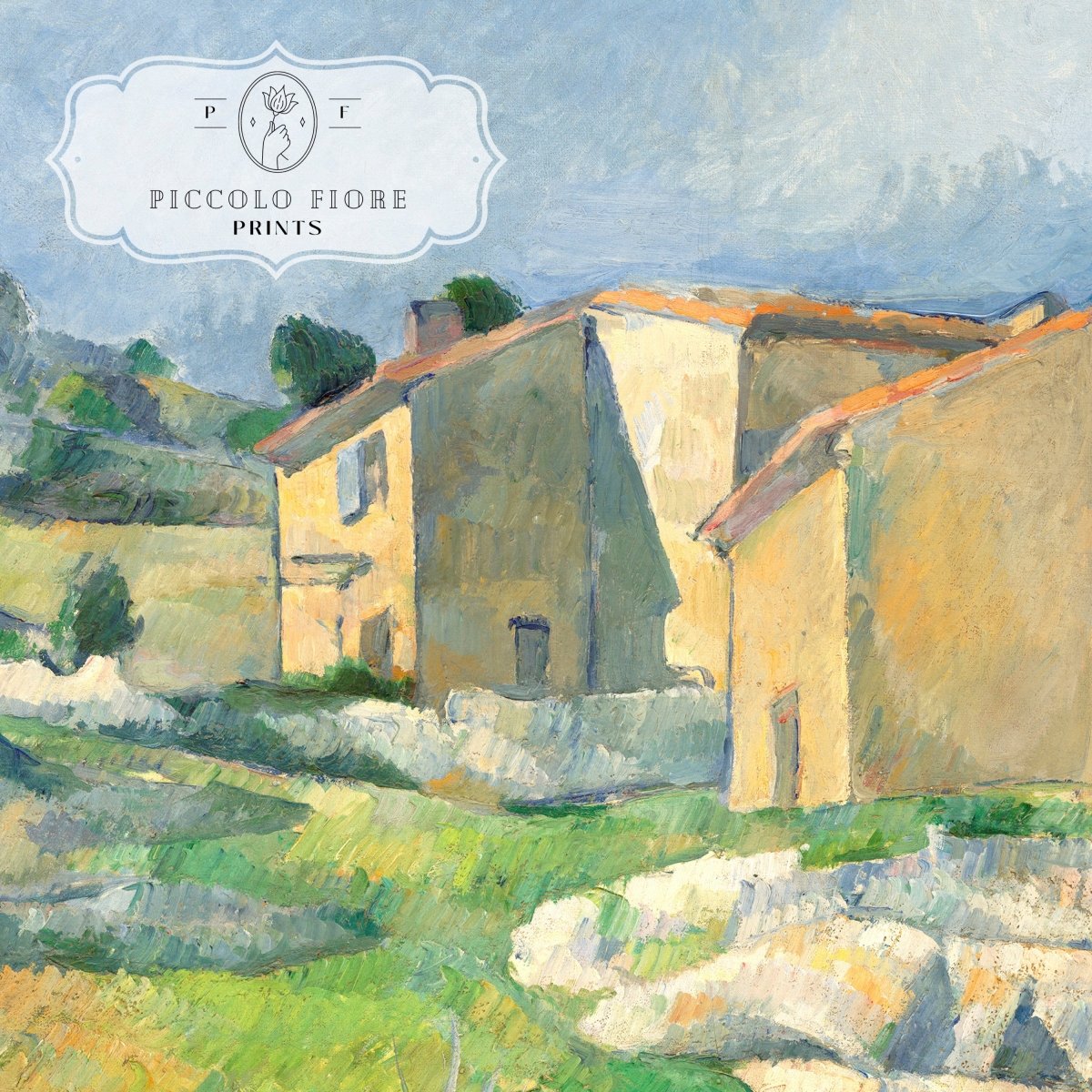 Houses in Provence | P16 - Single Art Prints - Piccolo Fiore Prints