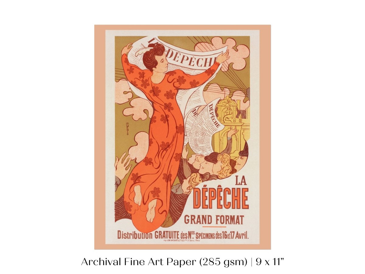 La Dépêche de Toulouse | P690 - Single Art Prints - Piccolo Fiore Prints