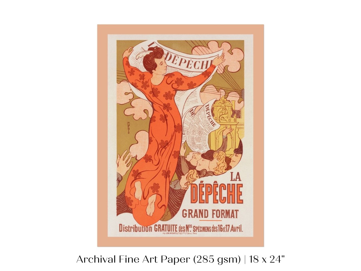La Dépêche de Toulouse | P690 - Single Art Prints - Piccolo Fiore Prints