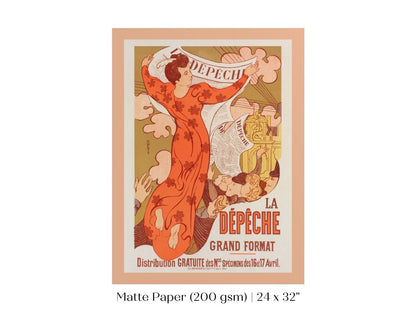 La Dépêche de Toulouse | P690 - Single Art Prints - Piccolo Fiore Prints