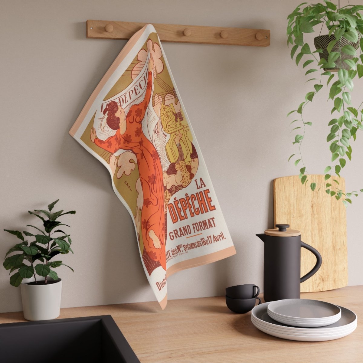 La Dépêche de Toulouse | Tea Towel - Tea Towel - Piccolo Fiore Prints