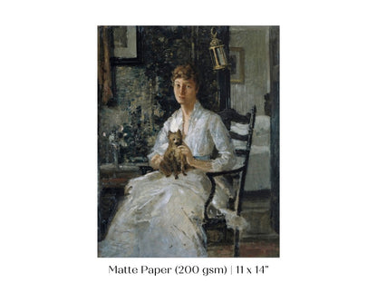 Lady with a Dog | P343 - Single Art Prints - Piccolo Fiore Prints