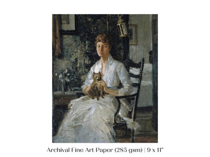Lady with a Dog | P343 - Single Art Prints - Piccolo Fiore Prints