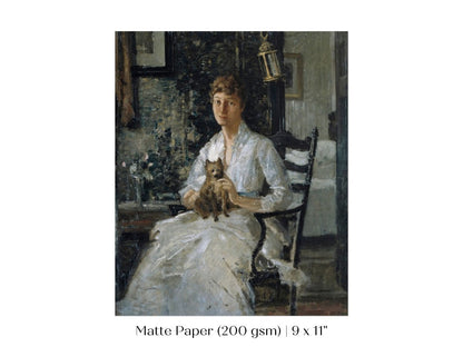 Lady with a Dog | P343 - Single Art Prints - Piccolo Fiore Prints