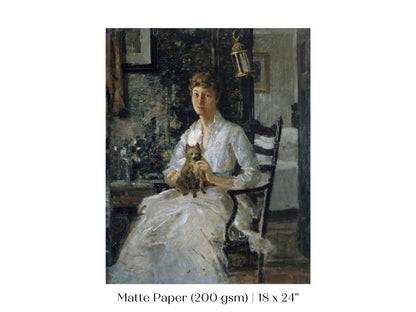 Lady with a Dog | P343 - Single Art Prints - Piccolo Fiore Prints